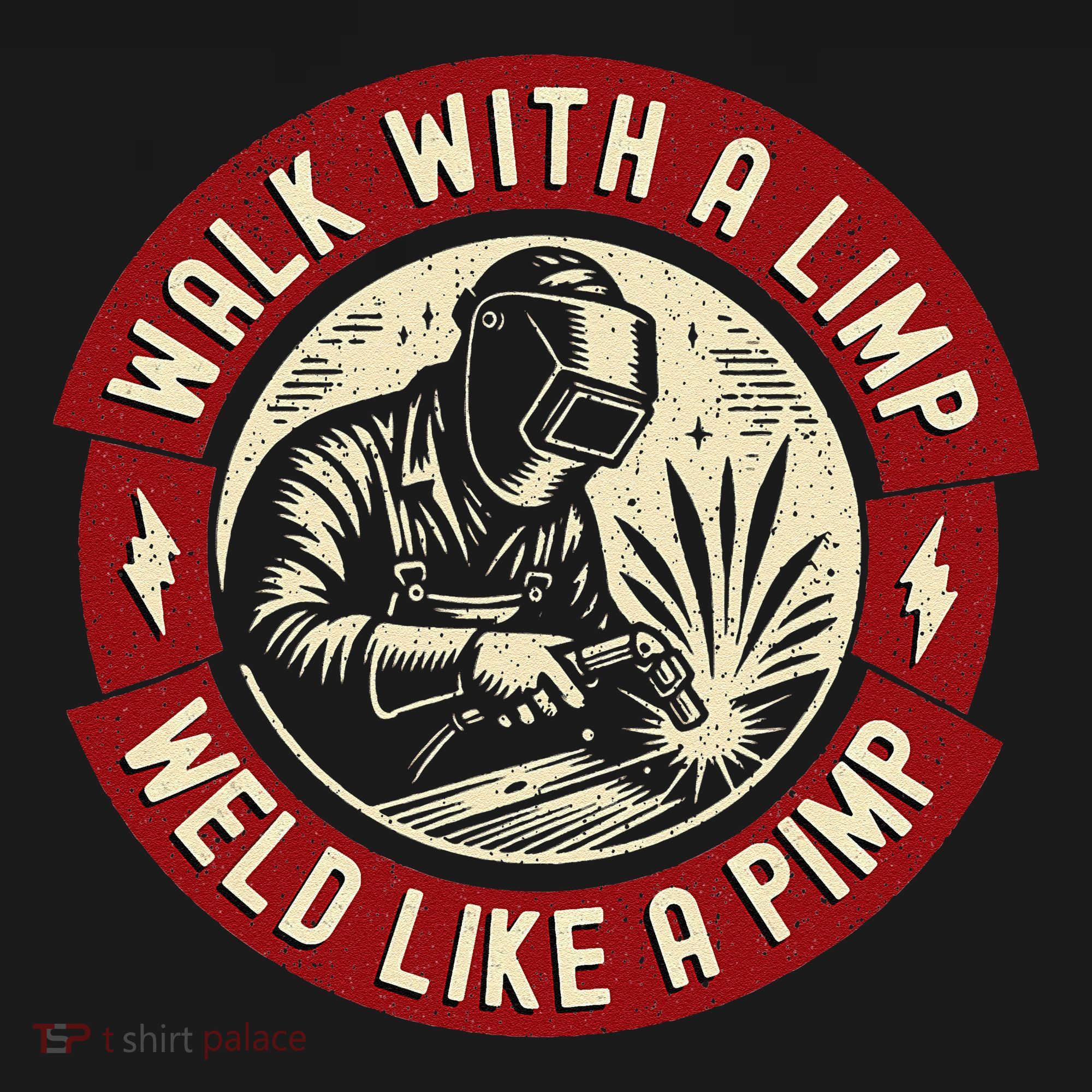 Walk With A Limp Weld Like A Pimp Funny Welding Welder Gift Women's Tank Top