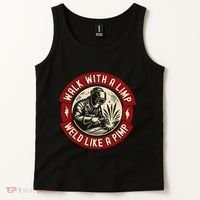 Walk With A Limp Weld Like A Pimp Funny Welding Welder Gift Tank Top thumb 2