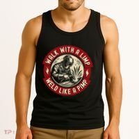Walk With A Limp Weld Like A Pimp Funny Welding Welder Gift Tank Top thumb 3