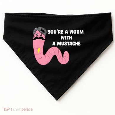Worm With A Mustache James Tom Ariana Reality USA-Made Doggie Bandana