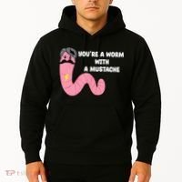 Worm With A Mustache James Tom Ariana Reality Hoodie thumb 2