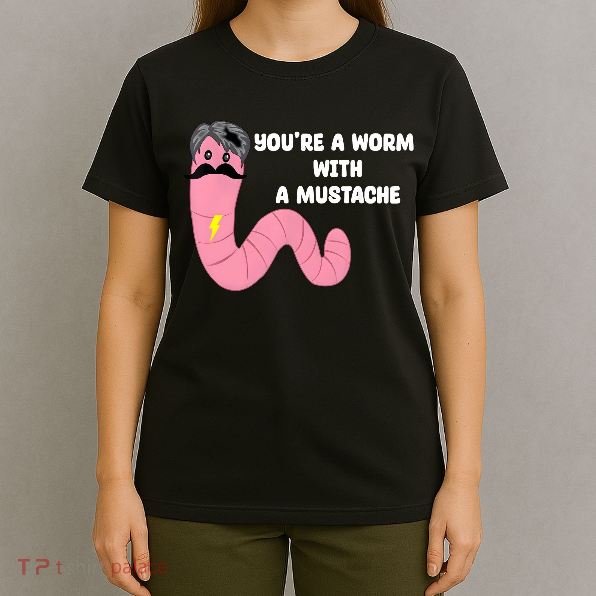 Worm With A Mustache James Tom Ariana Reality T-Shirt