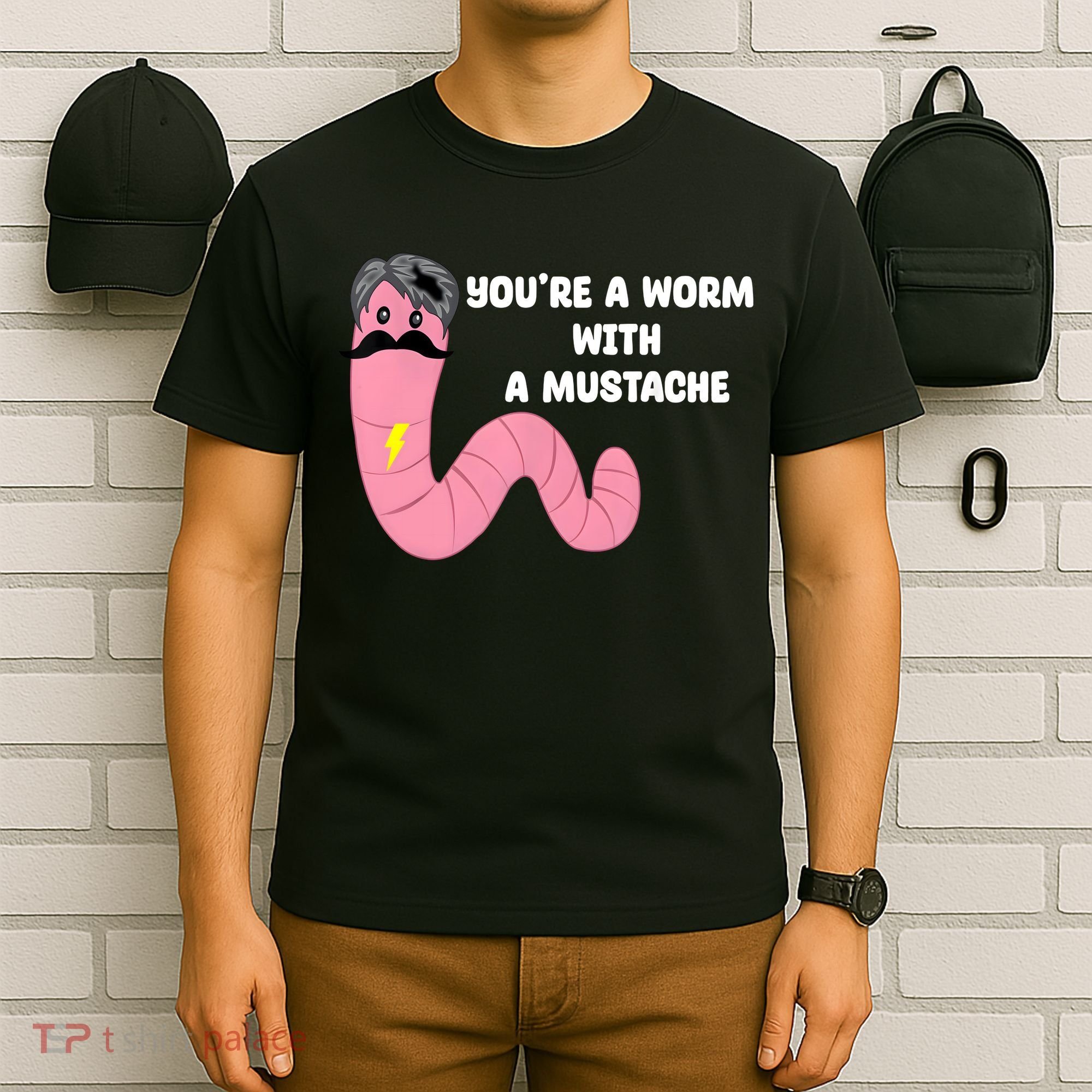 Worm With A Mustache James Tom Ariana Reality T-Shirt