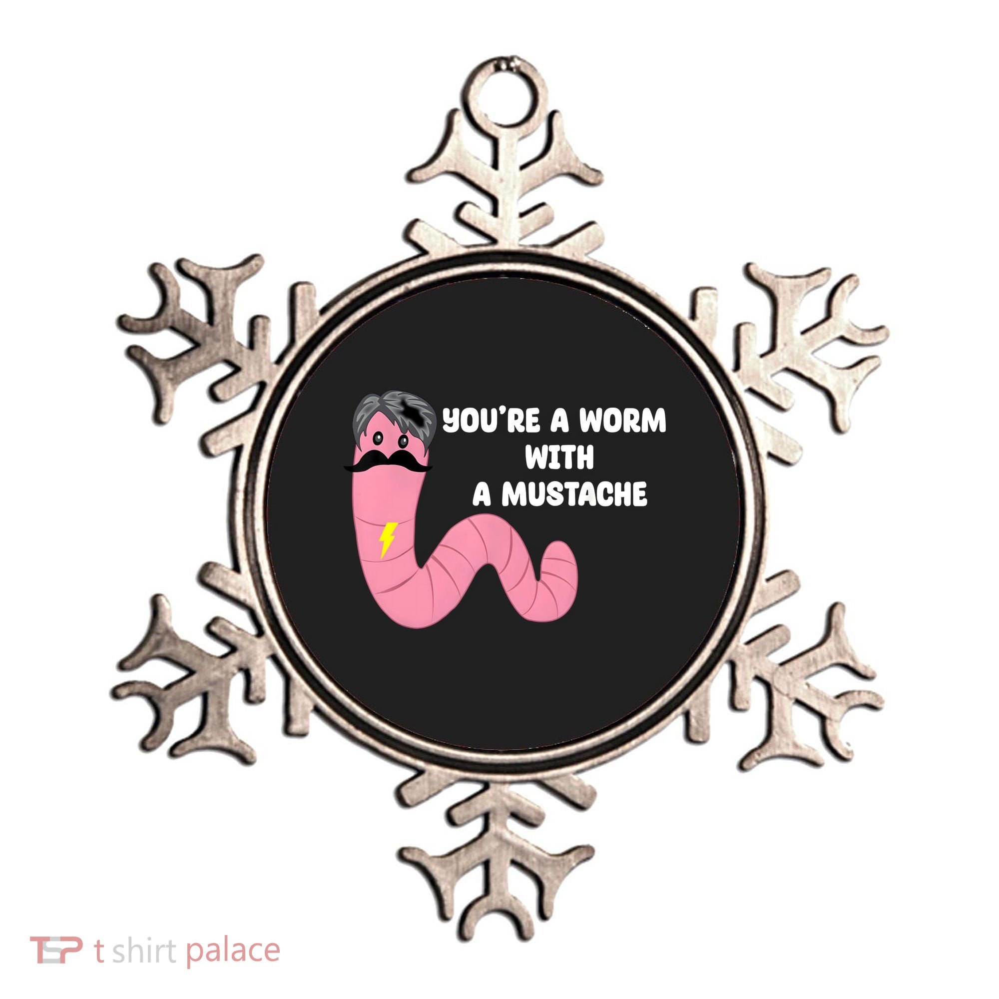 Worm With A Mustache James Tom Ariana Reality Ornament