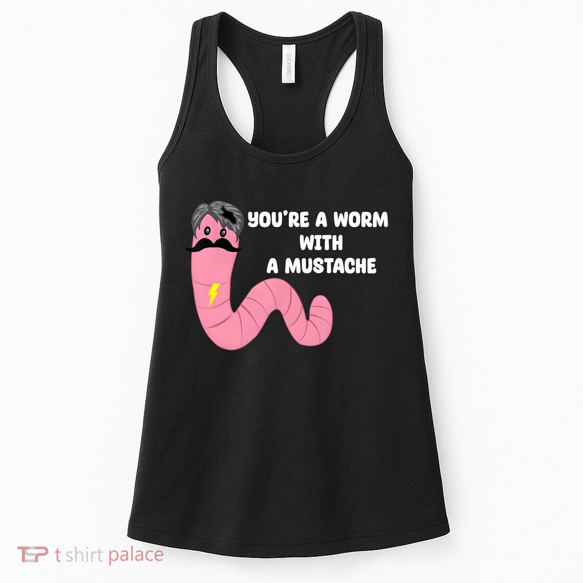 Worm With A Mustache James Tom Ariana Reality Women's Tank Top