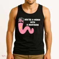Worm With A Mustache James Tom Ariana Reality Tank Top thumb 3
