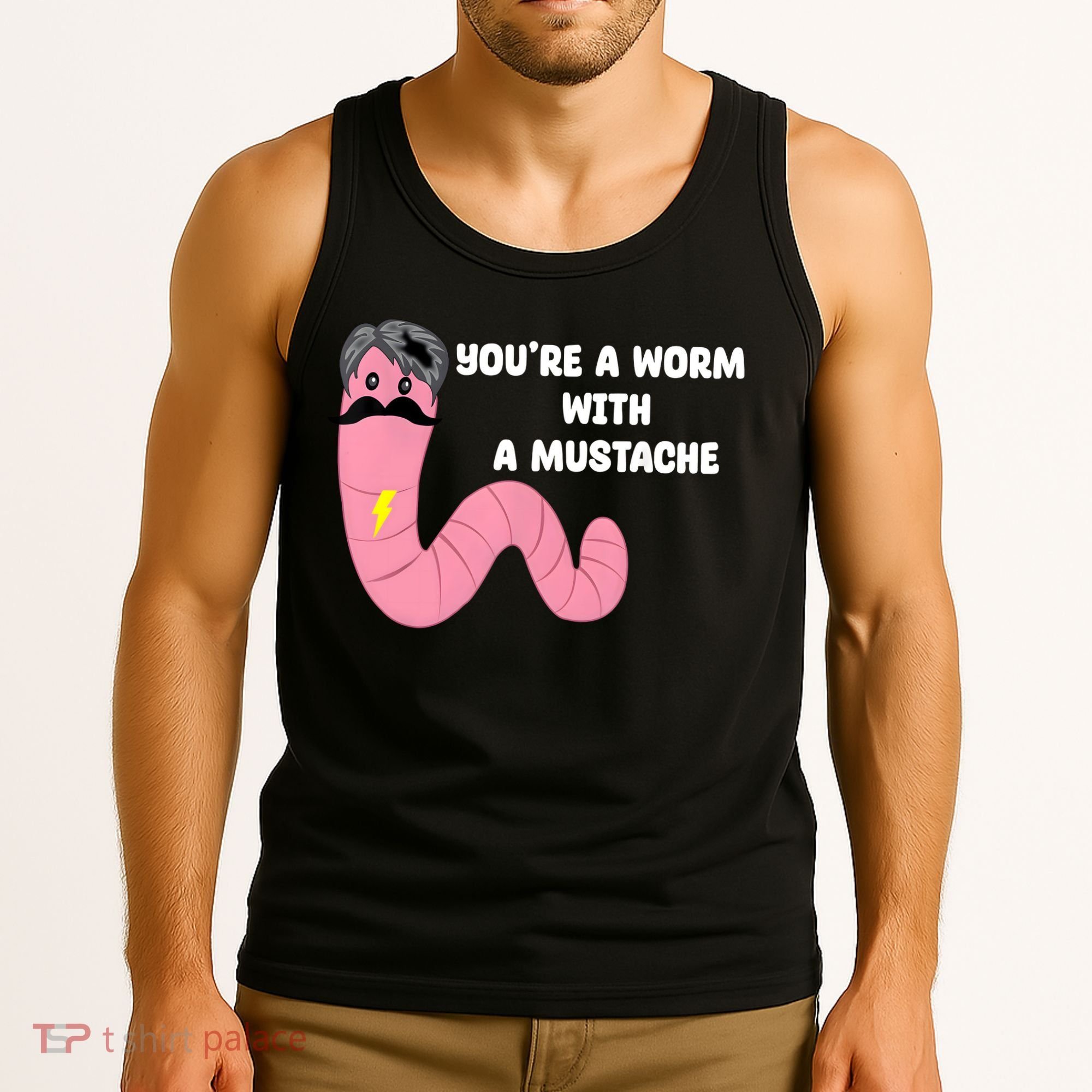 Worm With A Mustache James Tom Ariana Reality Tank Top