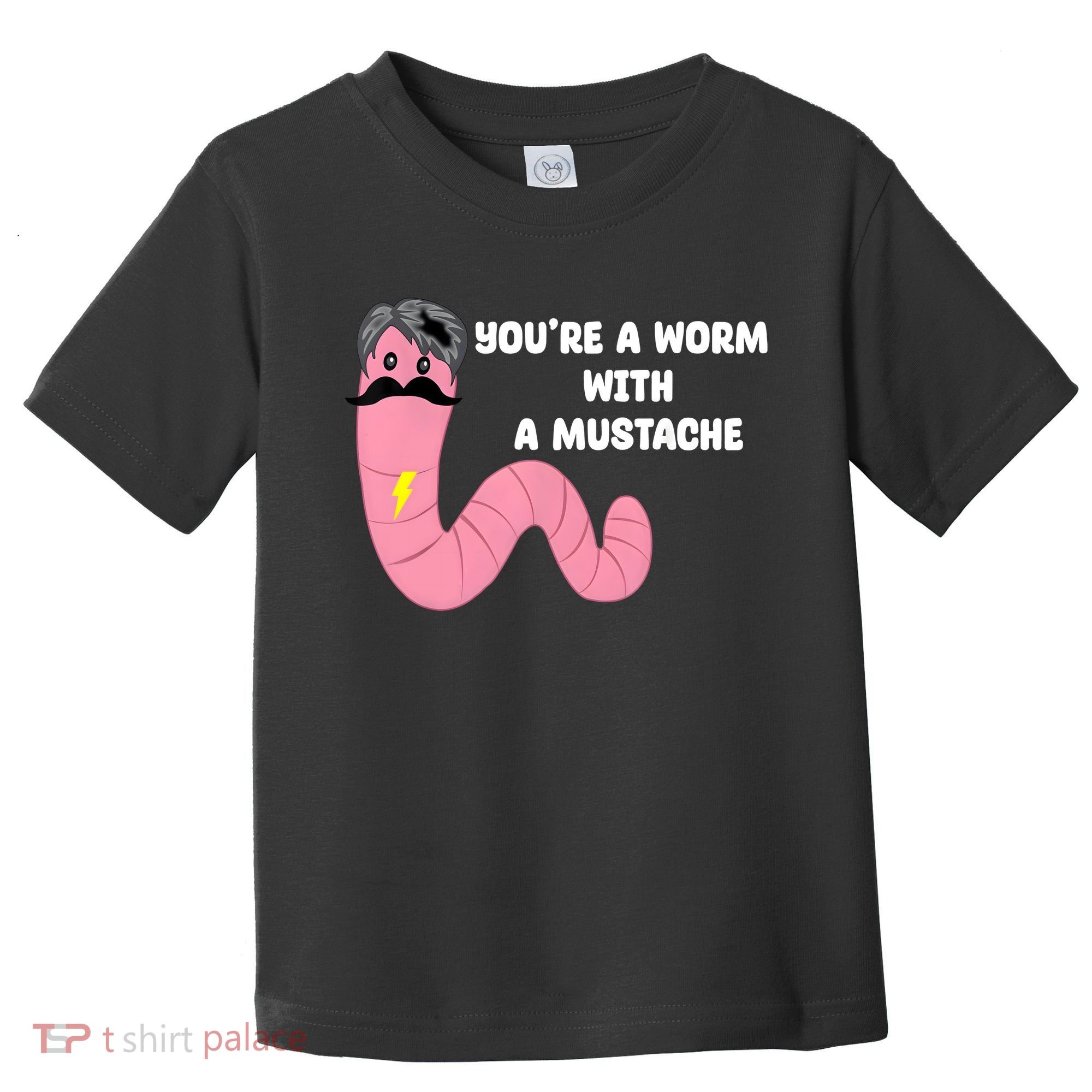 Worm With A Mustache James Tom Ariana Reality Toddler T-Shirt