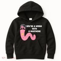 Worm With A Mustache James Tom Ariana Reality Kids Hoodie thumb 0
