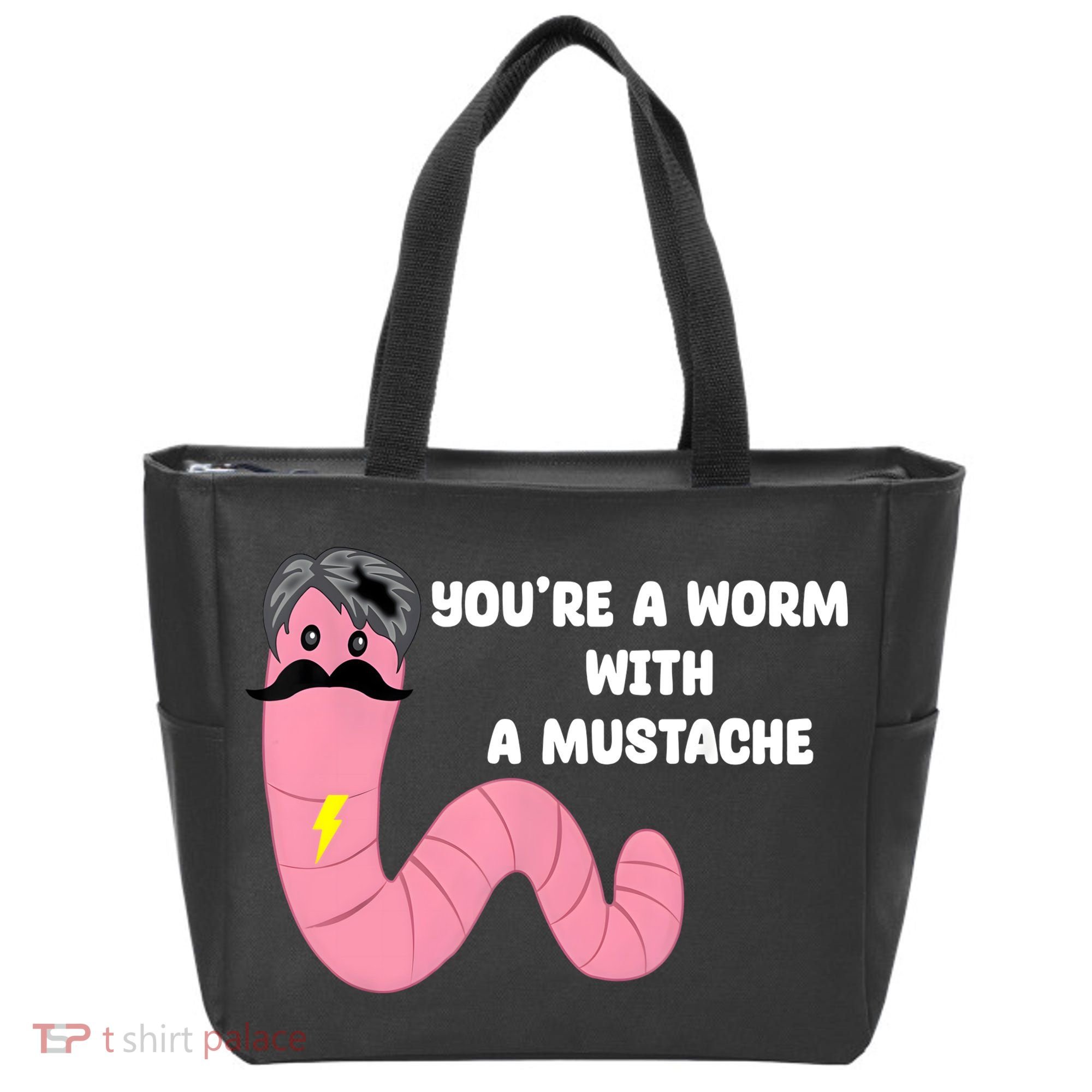 Worm With A Mustache James Tom Ariana Reality Tote Bag