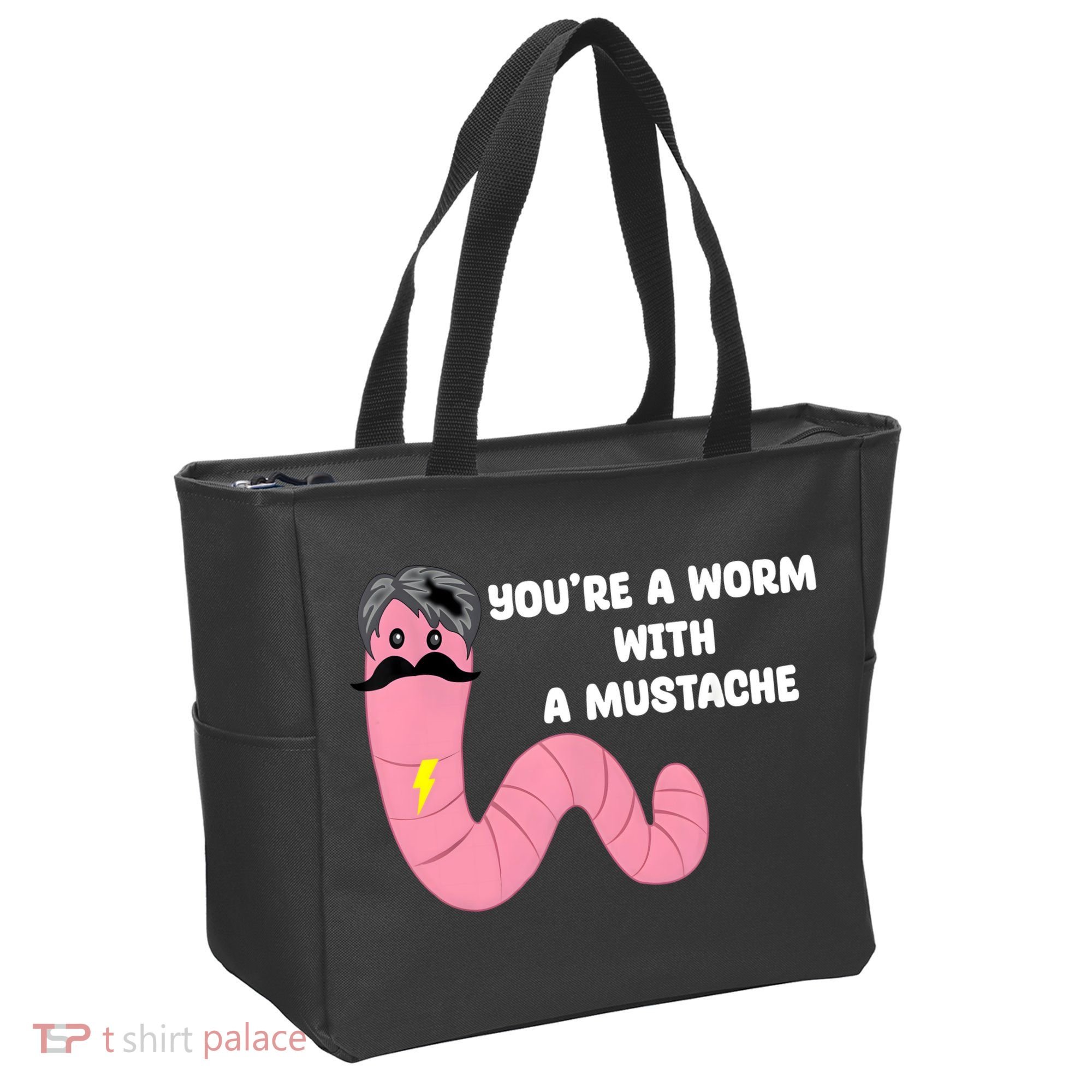 Worm With A Mustache James Tom Ariana Reality Tote Bag