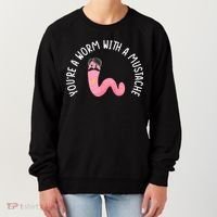 Worm With A Mustache James Tom Ariana Reality Funny Matching Women's Sweatshirt thumb 0