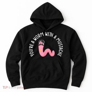 Worm With A Mustache James Tom Ariana Reality Funny Matching Hoodie