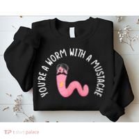 Worm With A Mustache James Tom Ariana Reality Funny Matching Sweatshirt thumb 2