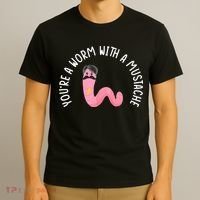 Worm With A Mustache James Tom Ariana Reality Funny Matching T-Shirt thumb 3
