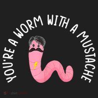 Worm With A Mustache James Tom Ariana Reality Funny Matching Beanie thumb 2