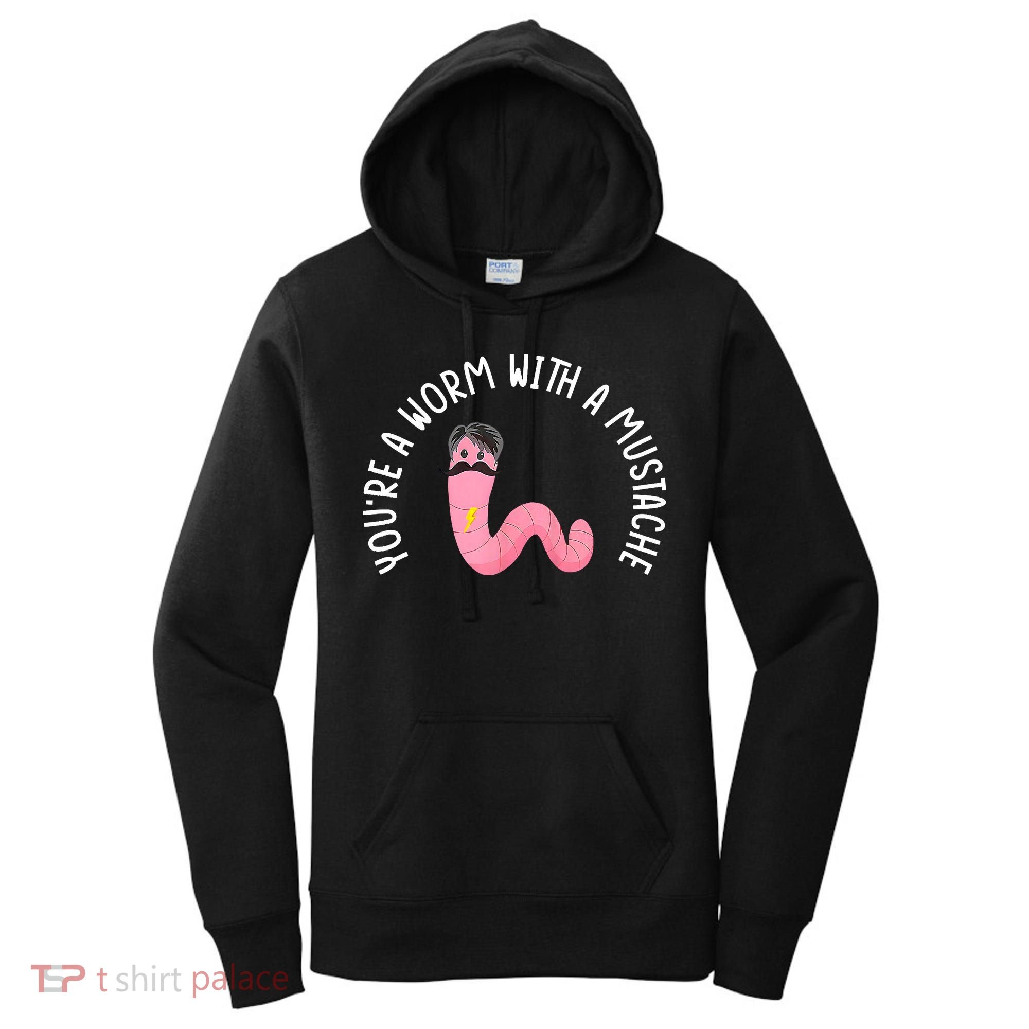 Worm With A Mustache James Tom Ariana Reality Funny Matching Women's Hoodie