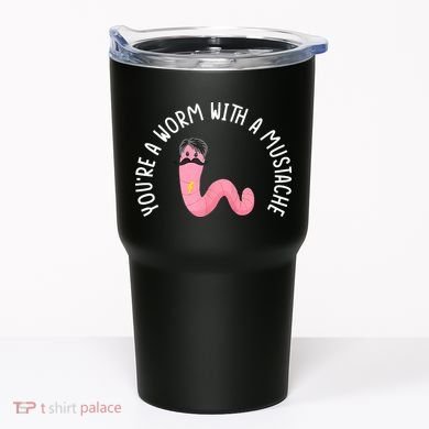 Worm With A Mustache James Tom Ariana Reality Funny Matching Tumbler