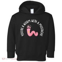Worm With A Mustache James Tom Ariana Reality Funny Matching Toddler Hoodie thumb 0