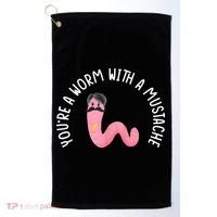 Worm With A Mustache James Tom Ariana Reality Funny Matching Golf Towel thumb 0