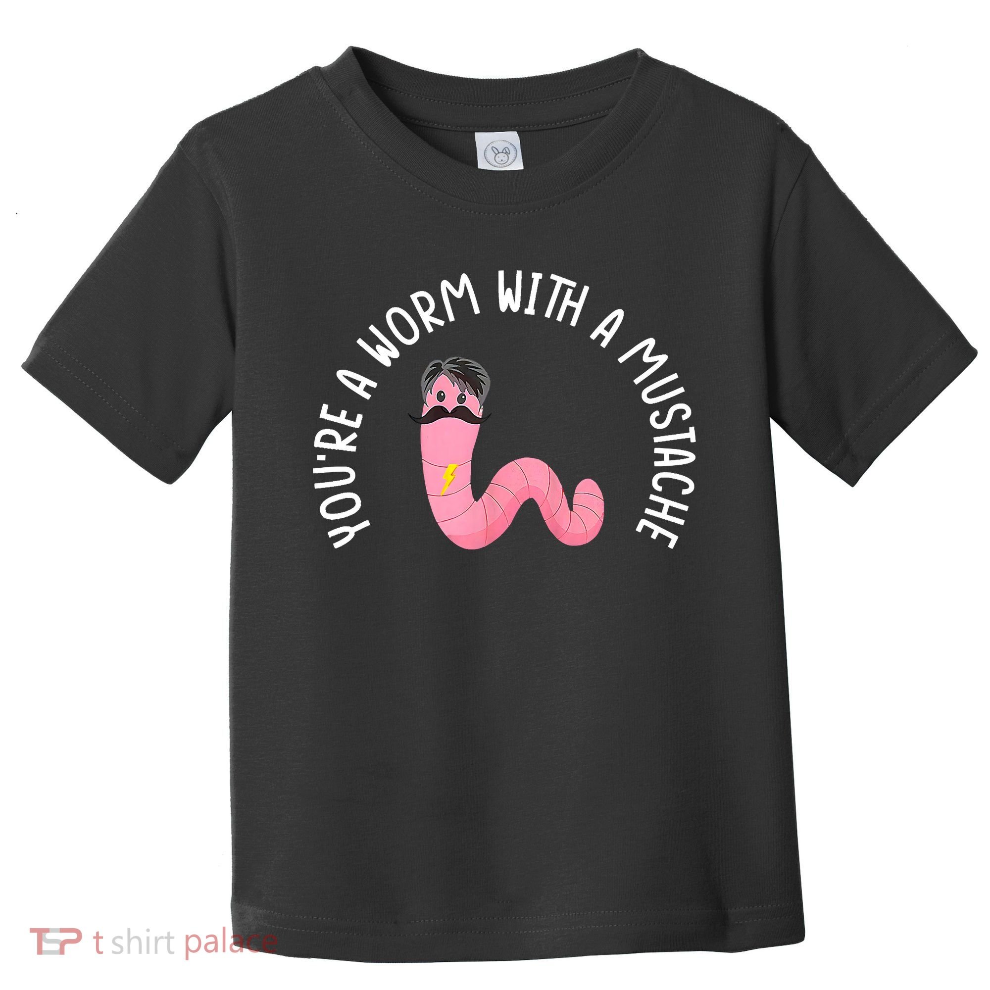 Worm With A Mustache James Tom Ariana Reality Funny Matching Toddler T-Shirt