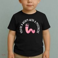 Worm With A Mustache James Tom Ariana Reality Funny Matching Toddler T-Shirt thumb 2