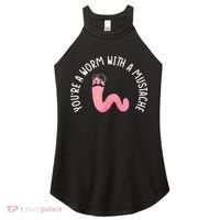 Worm With A Mustache James Tom Ariana Reality Funny Matching Women's Perfect Tri Rocker Tank thumb 0