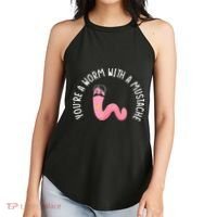 Worm With A Mustache James Tom Ariana Reality Funny Matching Women's Perfect Tri Rocker Tank thumb 2