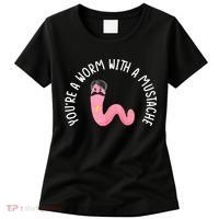 Worm With A Mustache James Tom Ariana Reality Funny Matching Women's T-Shirt thumb 0