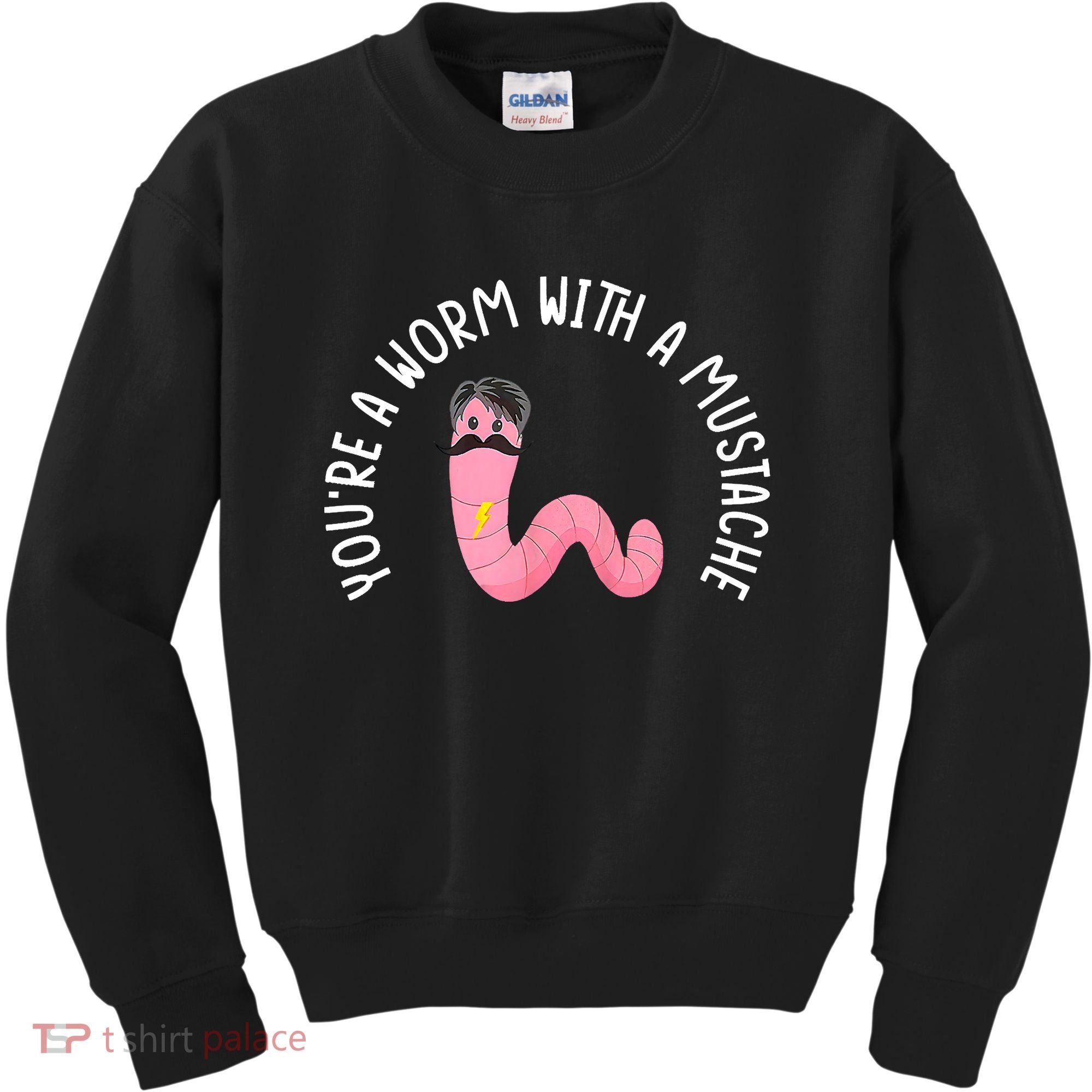 Worm With A Mustache James Tom Ariana Reality Funny Matching Kids Sweatshirt