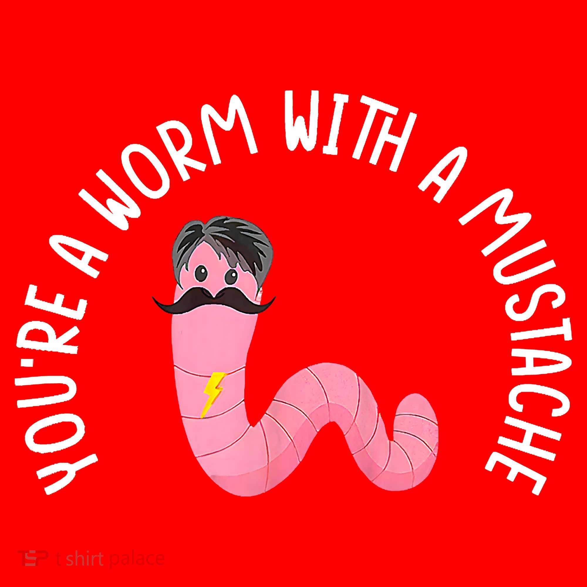 Worm With A Mustache James Tom Ariana Reality Funny Matching Santa Hat