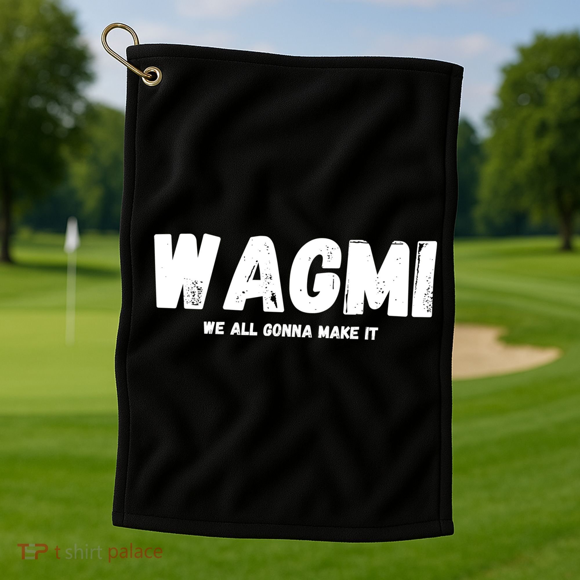 WAGMI We ALL Gonna Make It, Crypto And NFT, Cryptocurrency Golf Towel