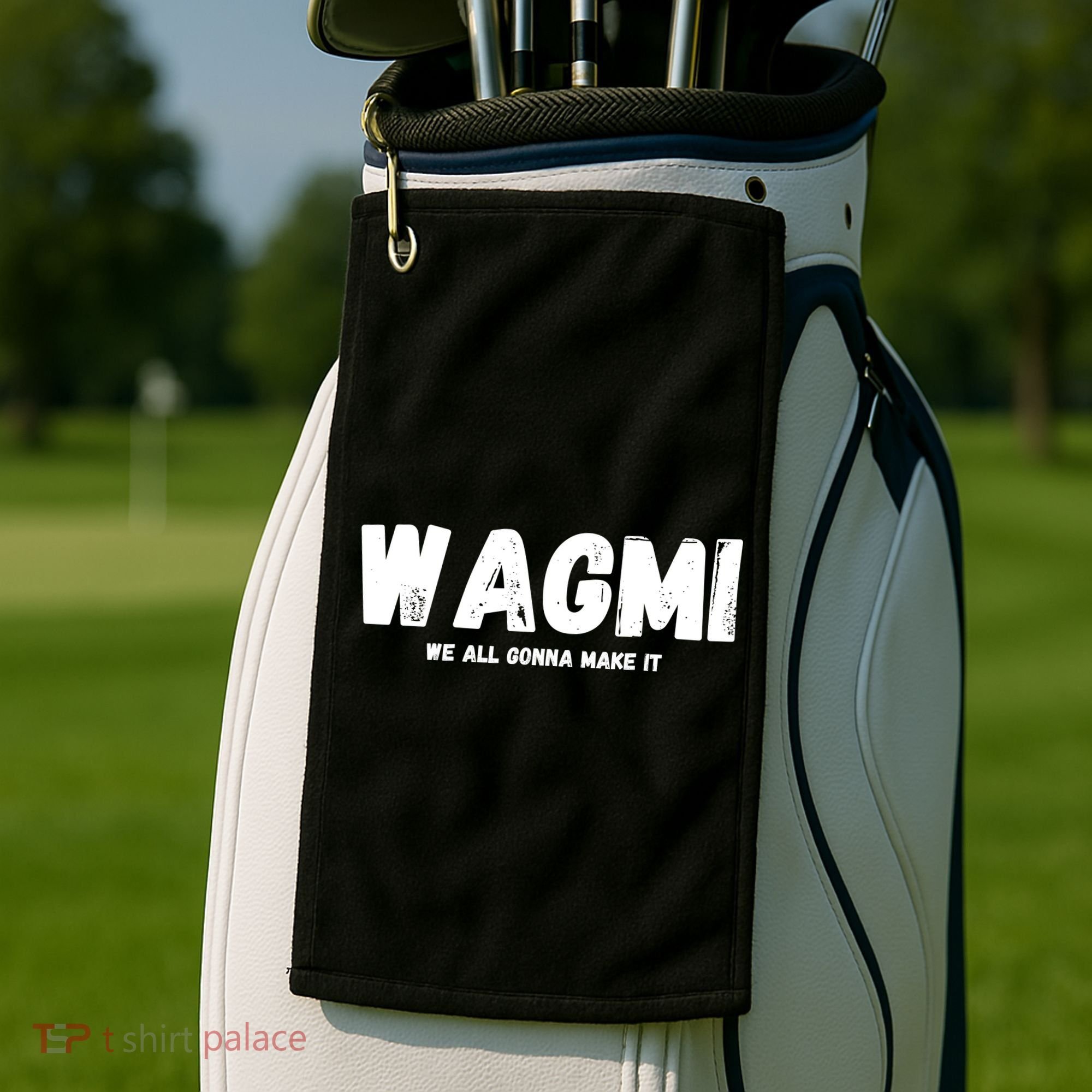 WAGMI We ALL Gonna Make It, Crypto And NFT, Cryptocurrency Golf Towel