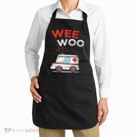 Wee Woo Ambulance Amr Funny Ems Emt Paramedic Apron thumb 2