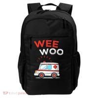 Wee Woo Ambulance Amr Funny Ems Emt Paramedic Backpack thumb 0