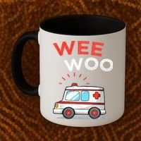 Wee Woo Ambulance Amr Funny Ems Emt Paramedic Coffee Mug thumb 2
