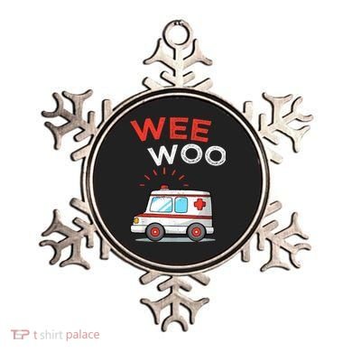 Wee Woo Ambulance Amr Funny Ems Emt Paramedic Ornament