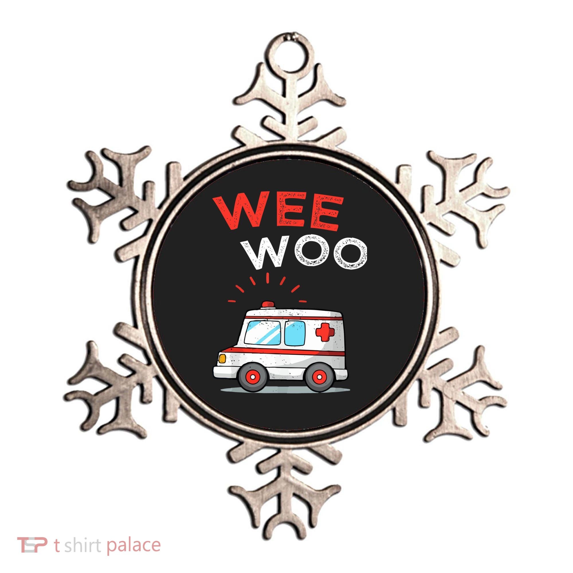 Wee Woo Ambulance Amr Funny Ems Emt Paramedic Ornament