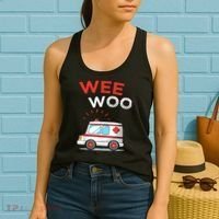 Wee Woo Ambulance Amr Funny Ems Emt Paramedic Women's Tank Top thumb 2