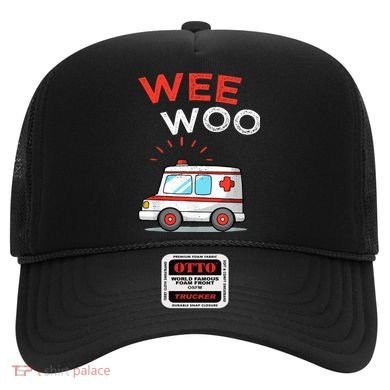 Wee Woo Ambulance Amr Funny Ems Emt Paramedic Hat