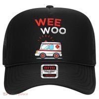 Wee Woo Ambulance Amr Funny Ems Emt Paramedic Hat thumb 0