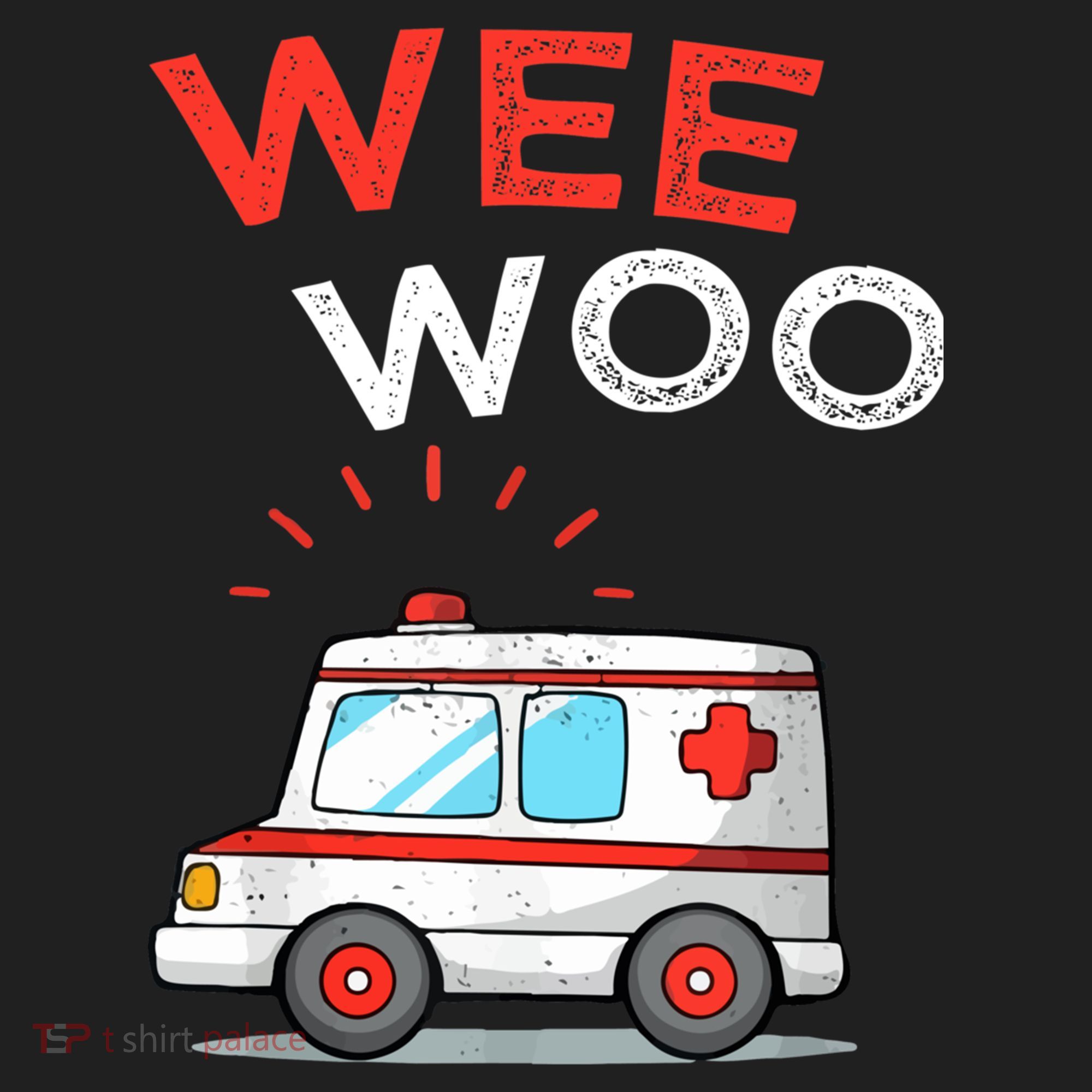 Wee Woo Ambulance Amr Funny Ems Emt Paramedic Hat