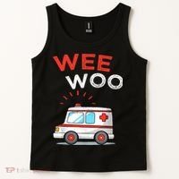 Wee Woo Ambulance Amr Funny Ems Emt Paramedic Tank Top thumb 2