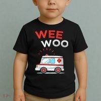 Wee Woo Ambulance Amr Funny Ems Emt Paramedic Toddler T-Shirt thumb 2