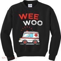Wee Woo Ambulance Amr Funny Ems Emt Paramedic Kids Sweatshirt thumb 0