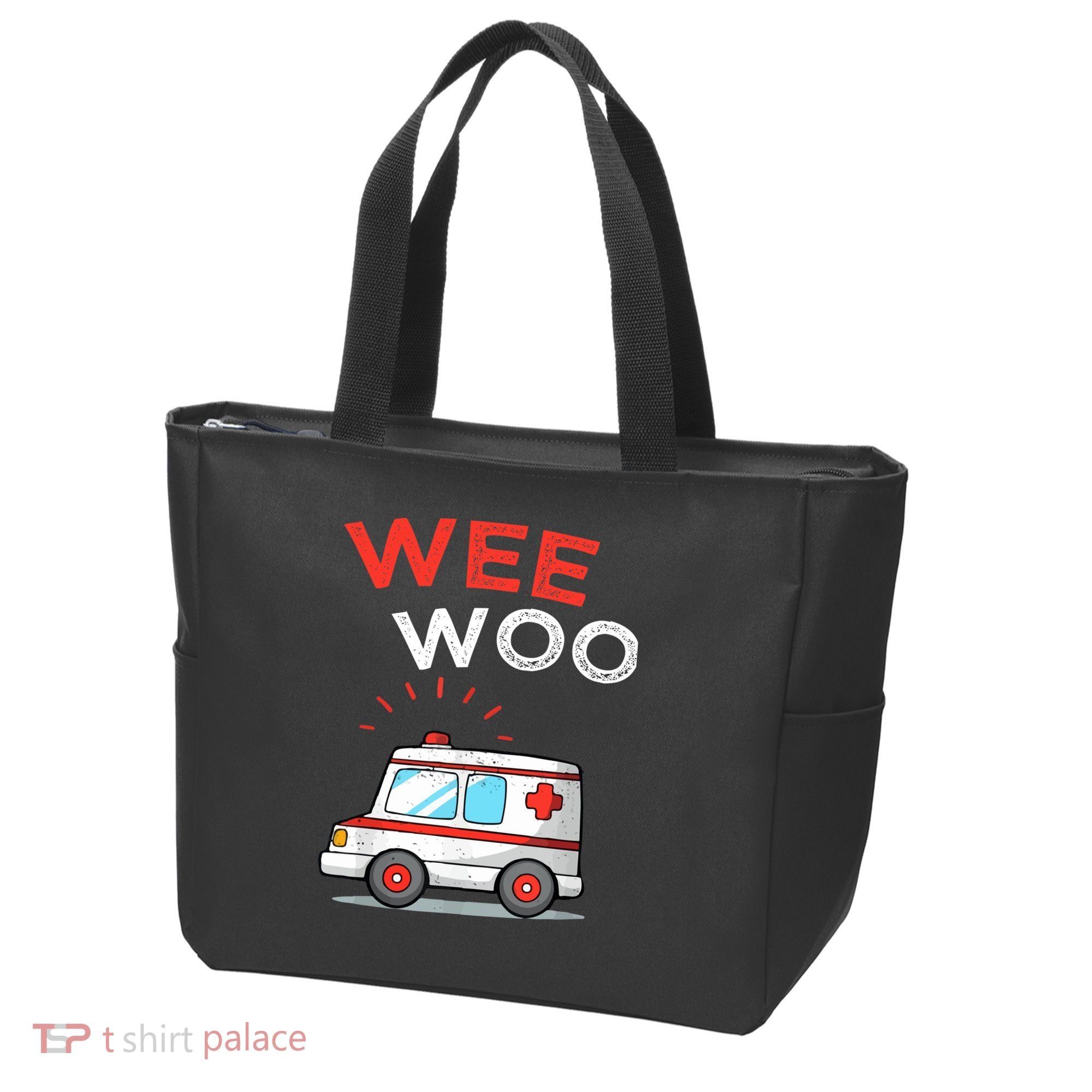 Wee Woo Ambulance Amr Funny Ems Emt Paramedic Tote Bag