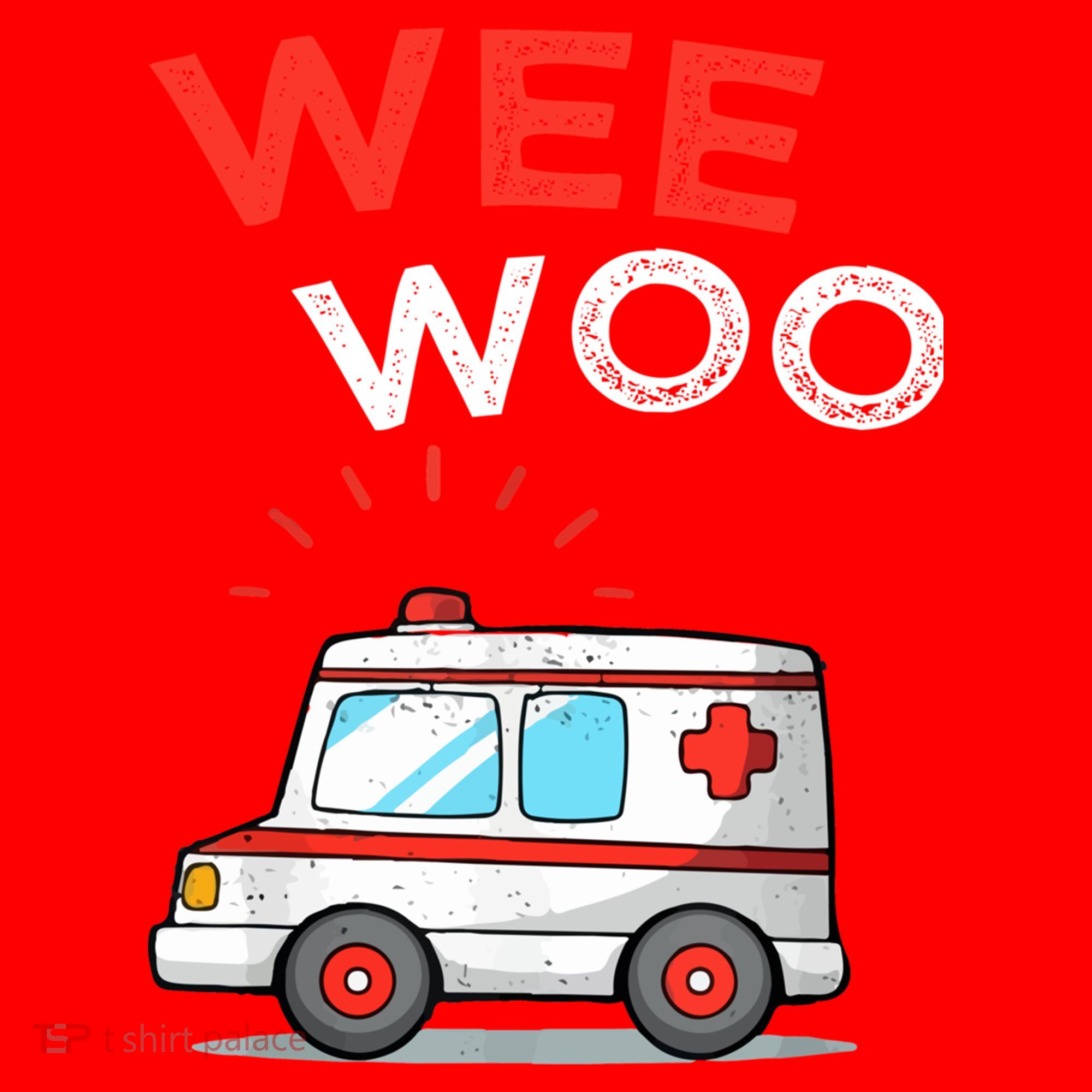 Wee Woo Ambulance Amr Funny Ems Emt Paramedic Santa Hat