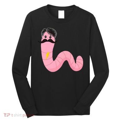 Worm With A Mustache James Tom Ariana Reality Long Sleeve Shirt