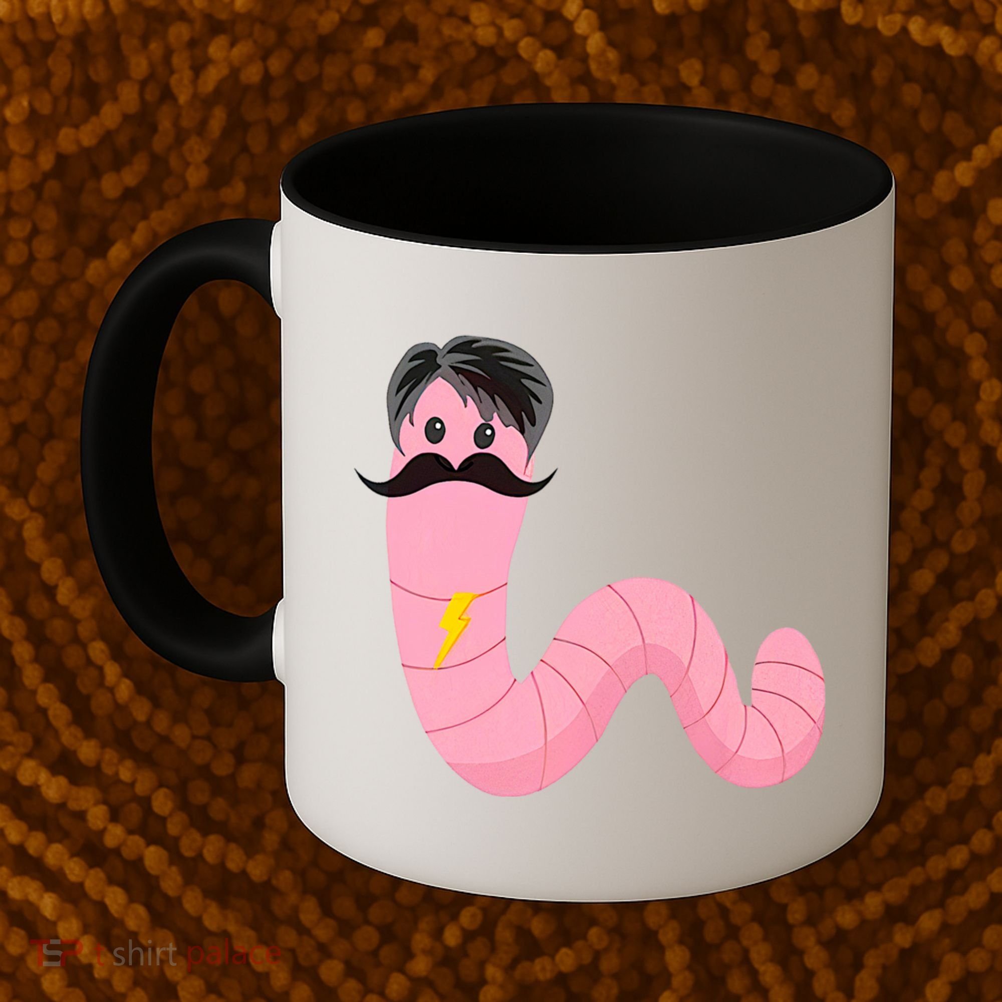 Worm With A Mustache James Tom Ariana Reality Coffee Mug