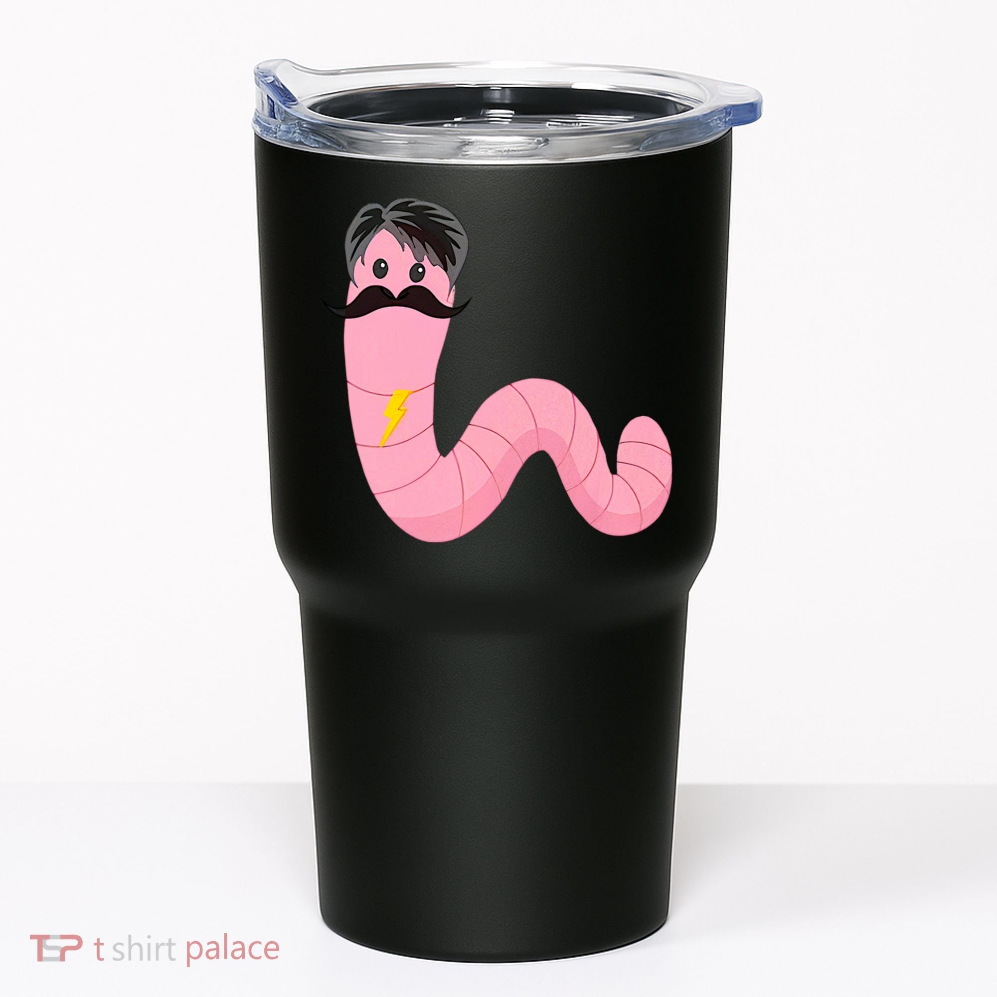Worm With A Mustache James Tom Ariana Reality Tumbler